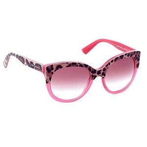 Animalier Leopard Fuchsia/Pink Gradient Sunglasses